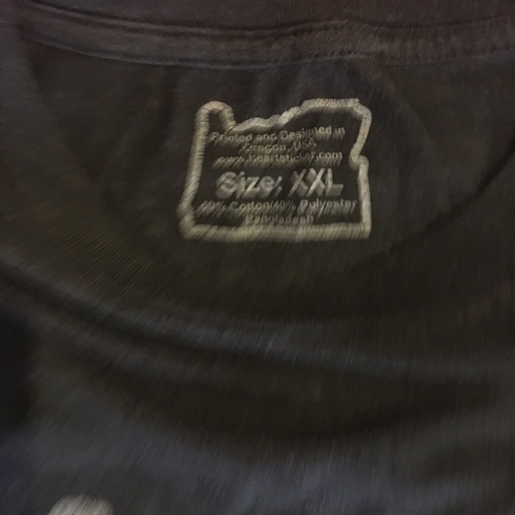 Mens I love Oregon Long Sleeve T-Shirt Size XXL - Picture 4 of 5